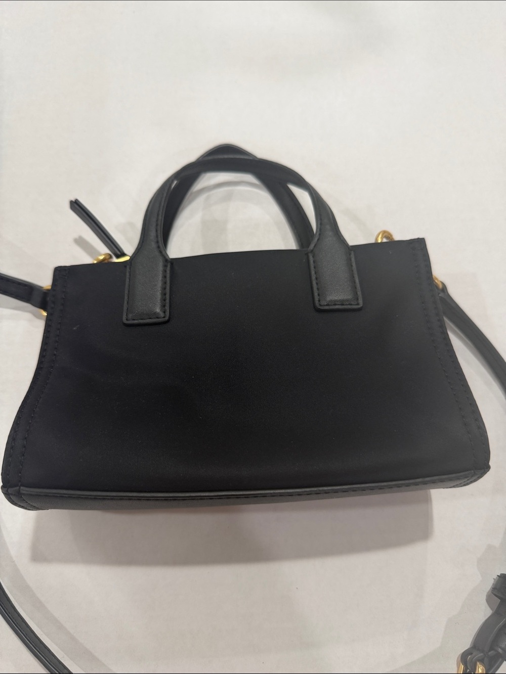 Tory Burch Black Nylon Crossbody Tote with Logo Medallion - Picture 2 of 3